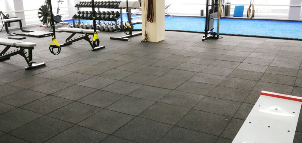 rubber fitness flooring