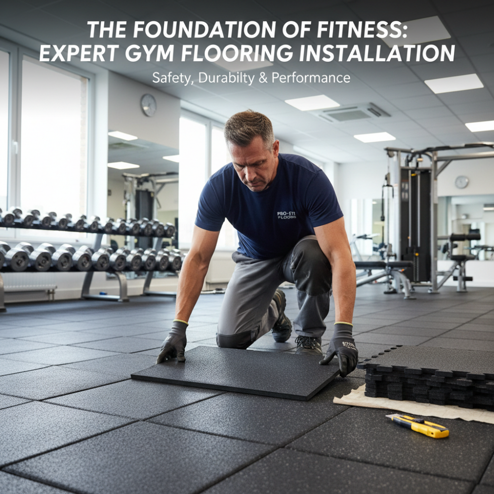 gym flooring installation