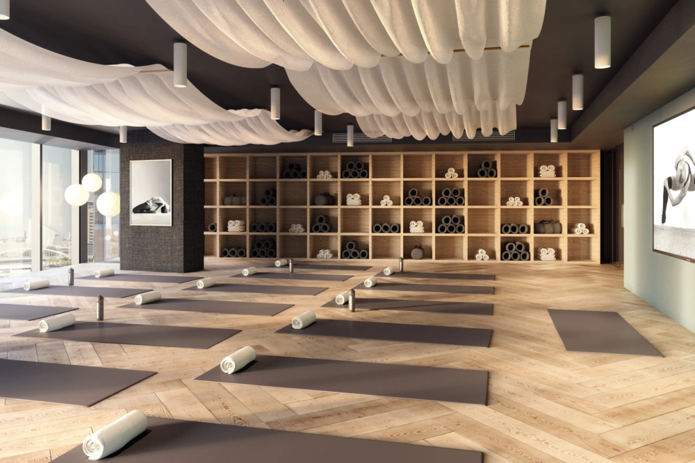 hot yoga flooring